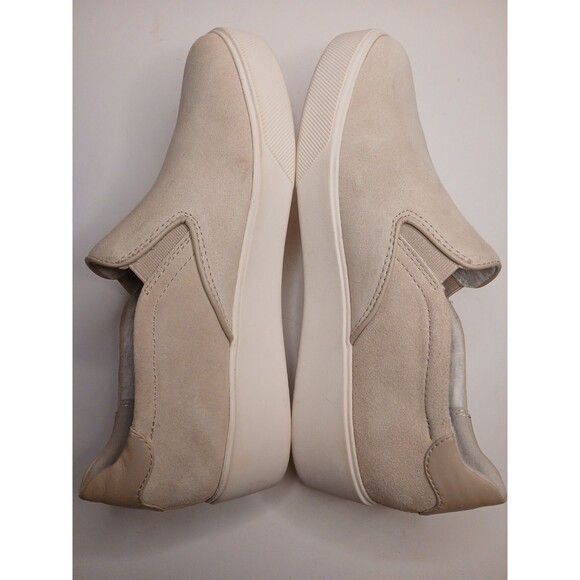 Naturalizer Sz 9 Marianne 2.0 Off White Slip-On Suede Leather Comfort Sneakers - Picture 8 of 16